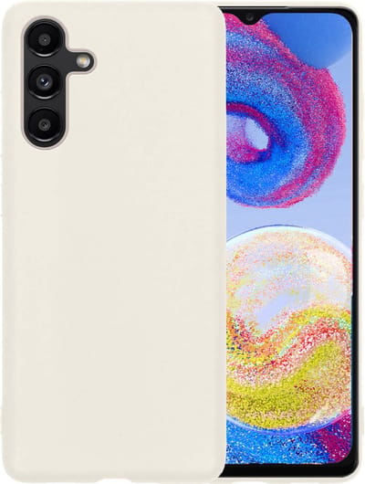 Hoesje - Geschikt voor Samsung Galaxy A04s - Sterk & Shockproof - Siliconen Case - Hoes Cover - Telefoonhoes - Wit