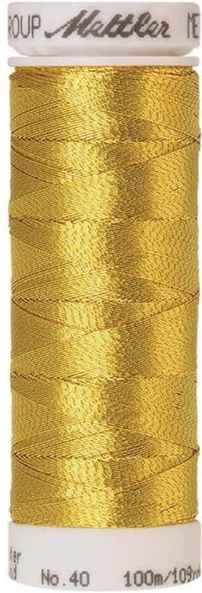 AMANN METALLIC GAREN, GOUD, 100M, Col. 0490, PER KLOSJE.