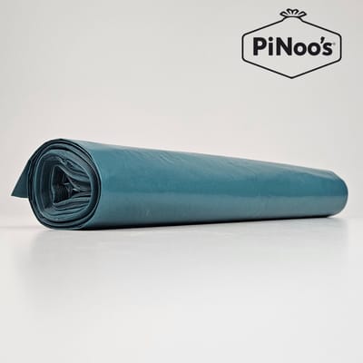 Blauwe Vuilniszakken 135 Liter | 5 rollen à 10 zakken - Gerecycled LDPE-plastic | T70 | 80x120 cm - Stevige plastic zakken, Grote vuilniszakken 135L (08012005170)