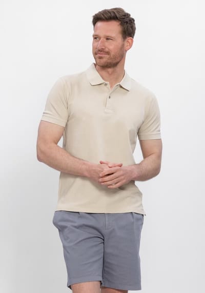 STEFANO LAURAN Polo Bjorn Heren - Polo shirt - Beige - Maat XL