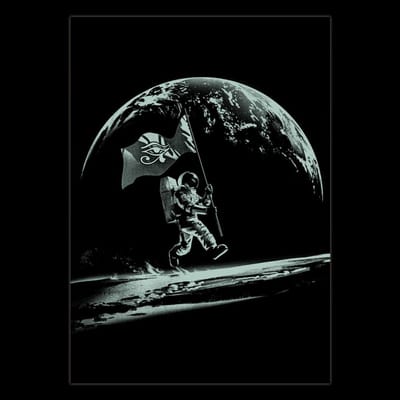 DEVplus Humankind Poster Glow in the Dark Astronaut Poster & Wallscrolls