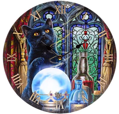 Klok - Lisa Parker Witches Apprentice Cats - Bedrukte Klok - 30cm