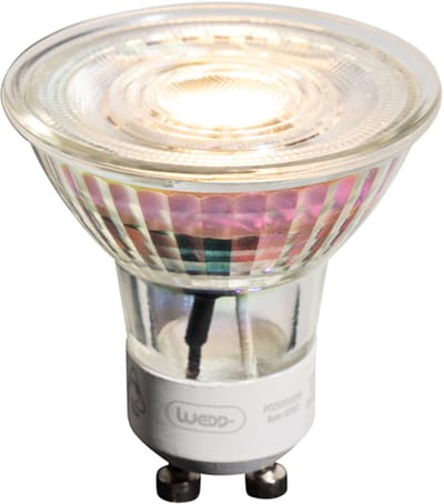 LUEDD GU10 50mm dimbare LED lamp helder 4.9W 450 lm 2700K