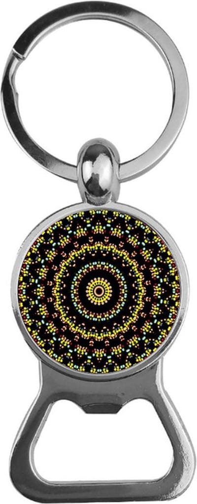 Bieropener Glas - Mandala