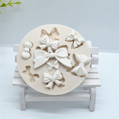 1 stuks taartdecoratiegereedschap, bakaccessoires voor de banketkeuken, strik hars kunstmal, siliconen mal roze