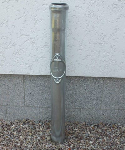RVS Standpijp 1 Meter DN100 met Reinigingsluik voor Riool en Afvoer