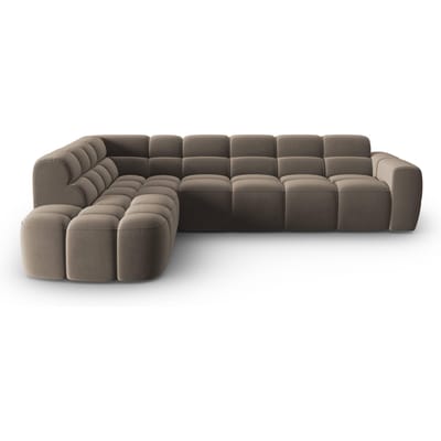 5-zits hoekbank Lisa velvet | Micadoni