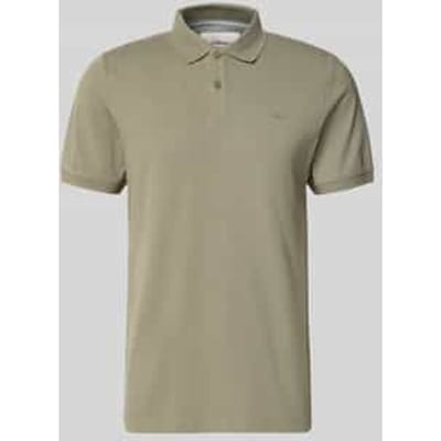 Katoenen piqué polo met geborduurd logo s.Oliver