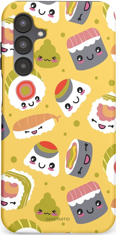Casetastic Hoesje Geschikt voor Samsung A16 - Stijlvolle Beschermende Duo-layer Case - Sushi vriendjes
