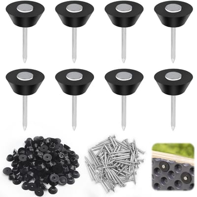 Pack van 80 Stud Film Nagels 3.5 x 40 mm voor Bubble Wrap, Constructie Afvoer, Verraste Bloembedden, Bloempotten of Kelders
