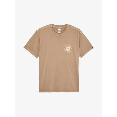 Quiksilver Neon Blue T-shirt Met Korte Mouwen Bruin 2XL Man