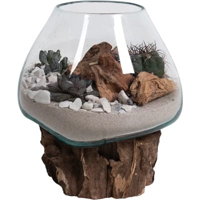 House Nordic San Marino Waterdrop - Waterdruppel decoratie met glas h15-20 cm