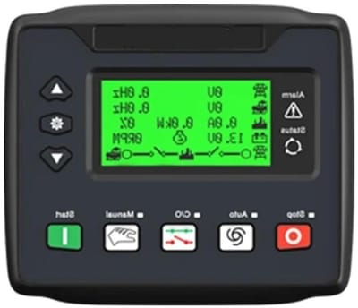 Generator Controller - Control Paneel - Automatische Start - LCD Display - 1 Stuk - Zwart