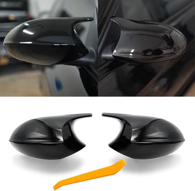 Compatibele Achteruitkijkspiegel Covers voor BMW 3 Serie E90 E91 E92 E93 - Zijkant Spiegels Links en Rechts in Glanzend Zwart, Perfecte Pasvorm en Duurzaam Ontwerp