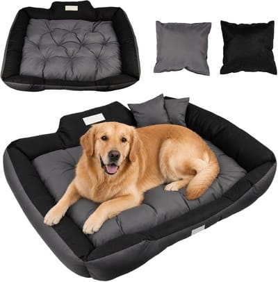 GreenBlue - Dierenmand - Hondenbed - 115 x 95 cm - Waterdicht - binnenafmetingen 100 x 80 cm GB240 GR - donkergrijs