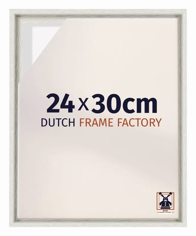 Baklijst 24x30 cm - White Wash - Geschikt voor Canvasdoek - MDF Baklijst Lausanne