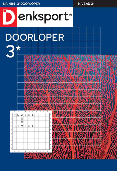 Denksport Puzzelboek Doorloper 3*, editie 494