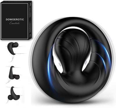 DOWO® - Vibrerende Cockring - met Flexibele Clitorisstimulator - Testikelstimulatie - Penisring - Cockring - 10 Vibratiestanden - Cock Ring Siliconen - Sex toys - Seksspeeltje voor Mannen & Vrouwen