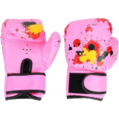 Baby Meisjes Jongens Kinderen Bokshandschoenen Punchtraining Kids Vechthandschoenen (geel) roze