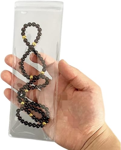 Lange Sieraden Tassen voor Kettingen, 6x20cm PVC Display Zakken, Anti-Oxidatie en Verzegelde Bescherming voor Sieraden en Wierook Verpakking