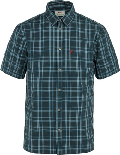 Fjällräven Övik Lite Overhemd - Herenblouse korte mouw - Dark Navy-Dawn Blue
