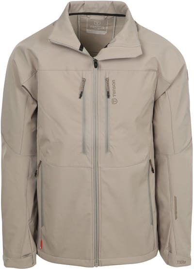 Tenson Softshell Jack Greige - Maat L - Heren - Tussenjas