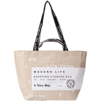 Nylon Crossbody Handige Boodschappentas Milieuvriendelijke Waterdichte Opbergtas Modieus Cadeau Meerdere Maten Opvouwbare Geweven Tas white