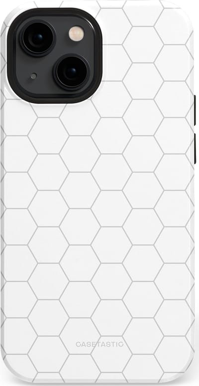 Casetastic Hoesje Geschikt voor Apple iPhone 13 Mini Magsafe - Stijlvolle Beschermende Duo-layer Case - Zilverraat