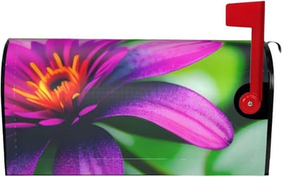 Brievenbus Cover - Brievenbus Decoratie - Buiten Aankleden - Magnetische Bevestiging - Standaard Maat - Paars Rood