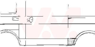 Van Wezel - ACHTER SCHERM VOOR VW LT 1982-1996 ARC802384VWAN