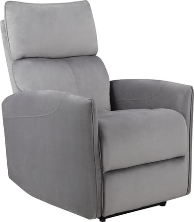 Pineto - Relaxfauteuil met elektrische functie in fluweelgrijs (103 x 84 x 95 cm)