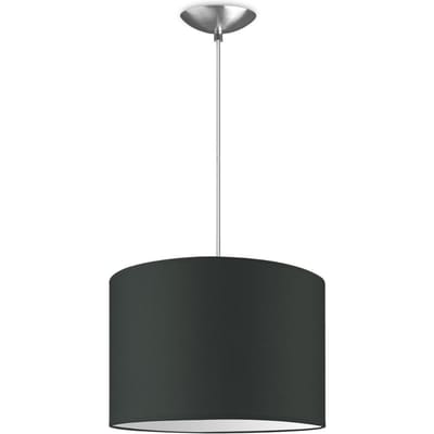 Moderne hanglamp Bling - antraciet - verlichtingspendel Basic inclusief lampenkap 30/30/20cm - pendel lengte 100 cm - geschikt voor E27 LED lamp - Pendellamp geschikt voor woonkamer, slaapkamer, keuken