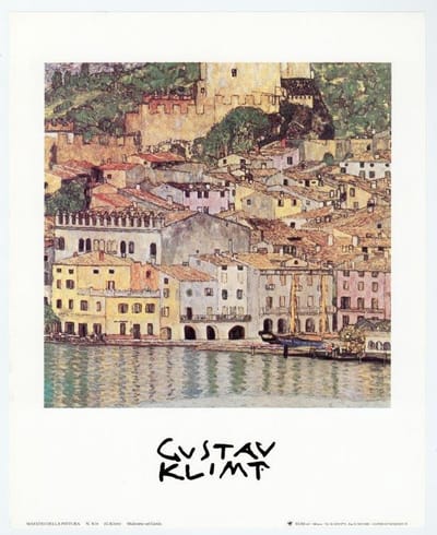Mini kunstposter - Malcesine aan het Gardameer - Gustav Klimt - 24x30 cm