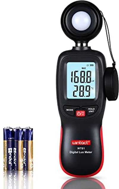 Digitale Lichtmeter voor Nauwkeurige Lichtmetingen tot 200,000 Lux