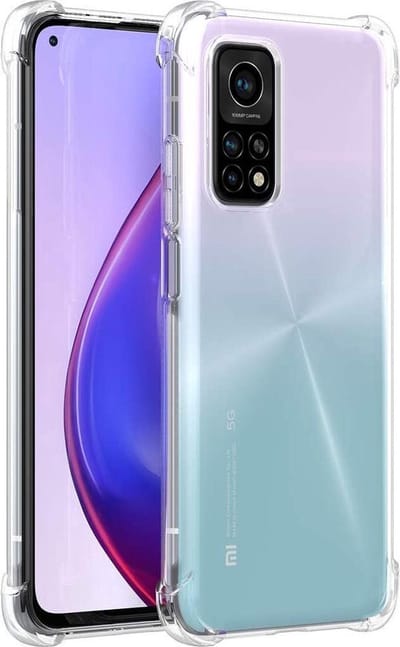Shockproof Soft TPU hoesje Silicone Case Geschikt voor: Xiaomi Mi 10T / 10T Pro 5G - Transparant