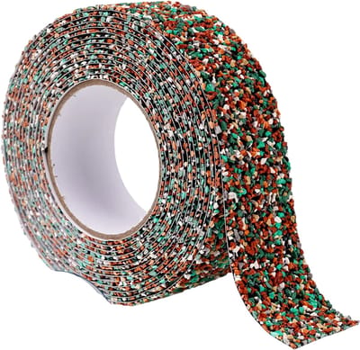 Antislip Tape Trap en Buitentrap – Heavy-Duty Ruwe Zandstructuur Rubberen Gripstrip - Veiligheidstape met Hoge Hechting voor Kantoor, Trap en Buitengebruik - Rood