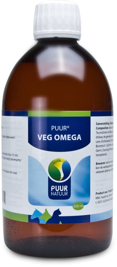 Puur Natuur Huid & Vacht supplement Puur Veg Omega - Transparant - 500 ml