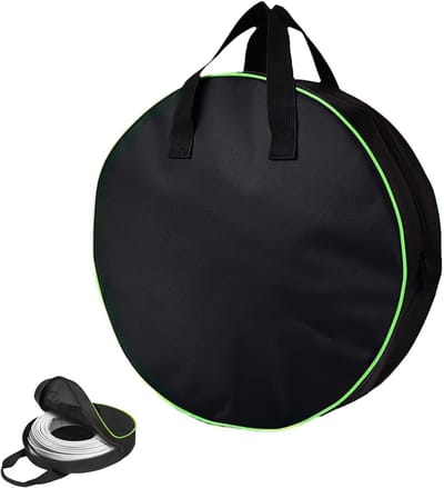 Waterdichte, ronde en draagbare kabelorganiser voor in de kofferbak, ideaal voor snoeren en accessoires, zwart