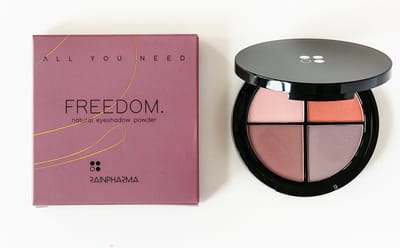 RainPharma All You Need – Natural Eyeshadow Powder – Freedom – 4 x 2,5g – Minerale Oogschaduw Palette – Vegan Oogmake-up – Zijdezacht Poeder – Langdurig Resultaat – Natuurlijke Tinten