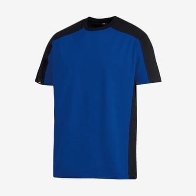 FHB MARC T-Shirt tweekleurig 90690 - Korenblauw-Zwart - S