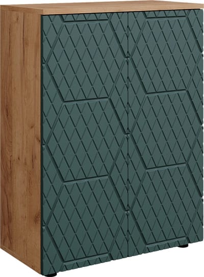 Vicco Irma Midikast – 60 x 81 cm Goldkraft eik/groen