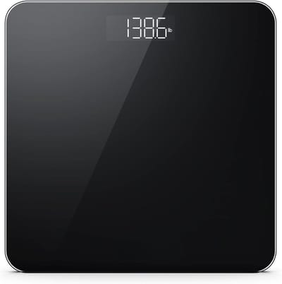 SNJY® Weegschaal Personenweegschaal - Personenweegschaal Digitaal - Analoge Weegschaal - Precisie in 0,05kg - Zwart