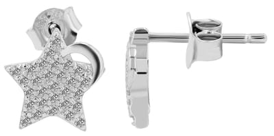 AKZENT Akzent damesoorbellen "Lorelei" van 925 Sterlingzilver, gerhodineerd, duurzaam