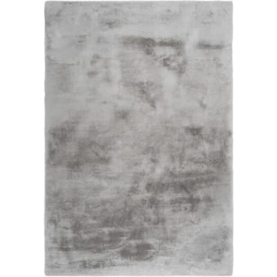 Tapijtenloods Fluffy Vacht Vloerkleed Woonkamer en Slaapkamer - Zilver / Grijs - 200x290 CM - Superzacht Tapijt