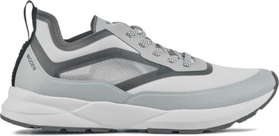 Woden Sneakers Dames - Lage sneakers / Damesschoenen - Leer - Stelle transparan - Grijs combi - Maat 37