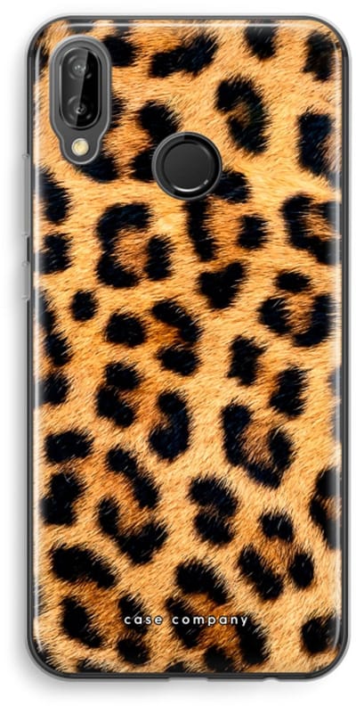 Case Company® - Hoesje geschikt voor Huawei P20 Lite hoesje - Luipaard - Soft Cover Telefoonhoesje - Bescherming aan alle Kanten en Schermrand