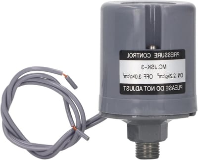 Drukschakelaar Waterpomp - Automatische Pompregelaar - Waterdruk Regelen - Zinklegering Behuizing - 1/4 inch - #011