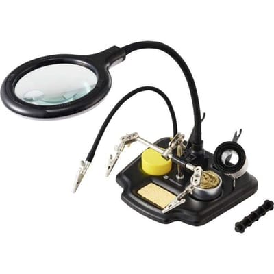 TO-7580322 Toolcraft LED-loeplamp met 3e hand Vergrotingsfactor=1.75 x, 4 x 100 mm Energielabel 2021 G (A - G)