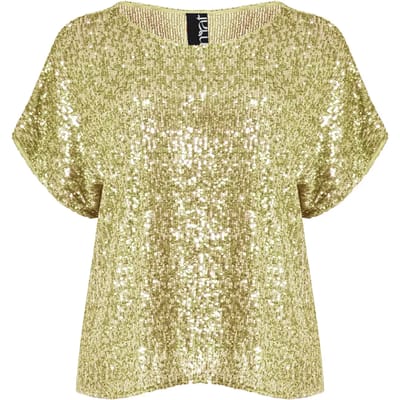 Vrouwelijke sequins blouse Mat Fashion
