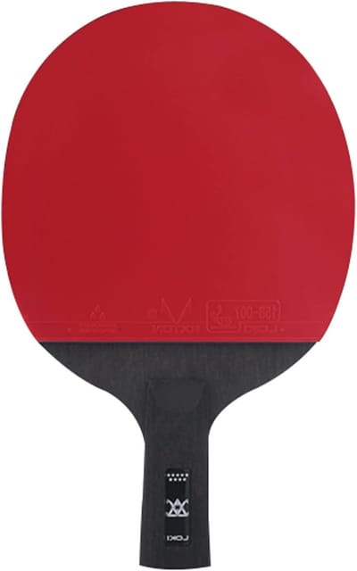 Tafeltennisracket - Pingpongbatje - Competitie Spelen - 5 Hout 2 Carbon - Penhold Grip - Zwart